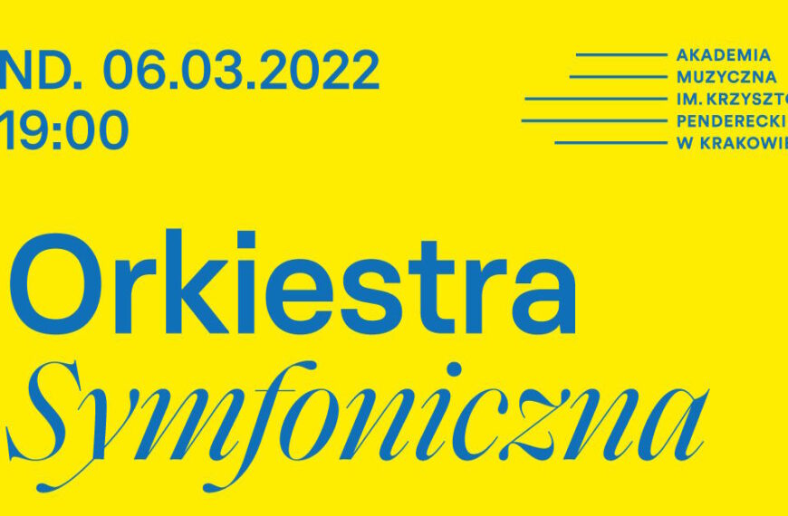 Charytatywny koncert Orkiestry Symfonicznej Akademii Muzycznej im. Krzysztofa Pendereckiego w Krakowie