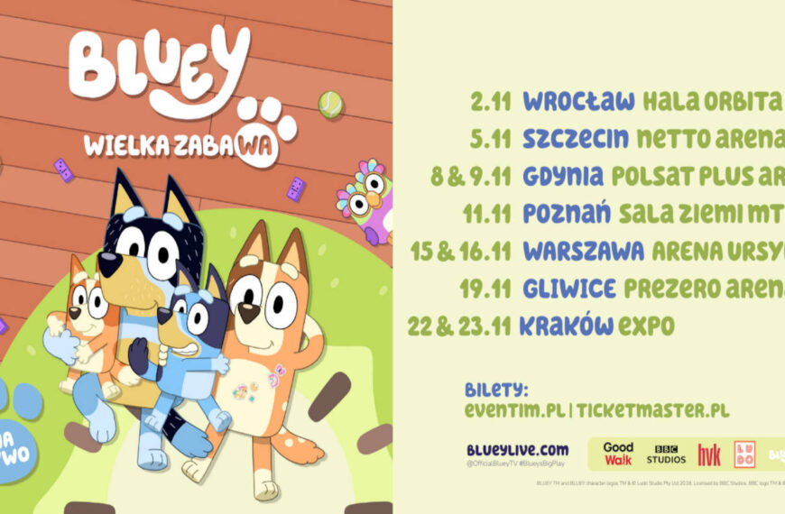 Bluey Wielka Zabawa – wspaniały teatralny show w Polsce